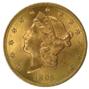 $20 Liberty Gold Coin Obverse $20 Liberty Gold Coin Obverse