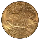 $20 Saint-Gaudens Coin Reverse