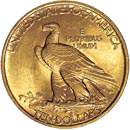 $10 Indian Head Eagle Gold Coin Reverse $10 Indian Head Eagle Gold Coin Reverse